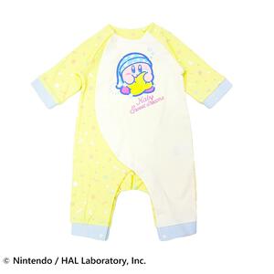 星のカービィ 長袖ロンパース スムス (イエロー&times;60-70cm)