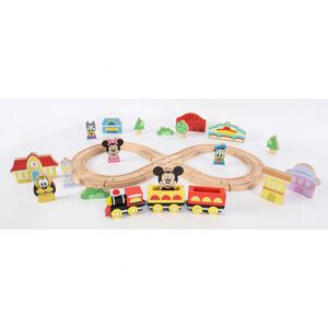木製ミッキー＆フレンズ ハッピータウン８の字トレインセット トイザらス限定　