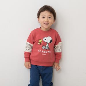 SNOOPY スヌーピー トレーナー 袖切替 レッド×90cm ベビーザらス限定