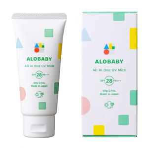 ALOBABY アロベビー オールインワンUVミルク 【UVケア 日焼け止め】【6ヵ月から使える～】