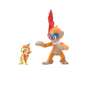 20 ポケモンスケールワールド シンオウ地方 ヒコザル＆モウカザル ポケットモンスター お菓子 おやつ 食玩