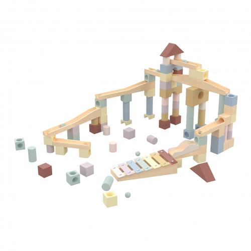 木製ブロックビー玉 転がし100ピースセット トイザらス限定 クリスマスプレゼント 3歳 4歳 5歳