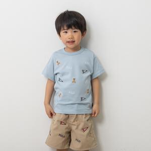 POLO BCS ロゴクマ総柄Ｔシャツ グリーン&times;120cm ベビーザらス限定