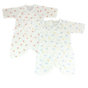 コンビ肌着 お日様×三日月柄 2枚組(ホワイト×50-70cm) ベビーザらス限定