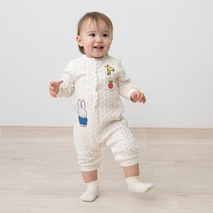 miffy ミッフィー 長袖カバーオール ニット ナチュラル&times;70cmベビーザらス限定