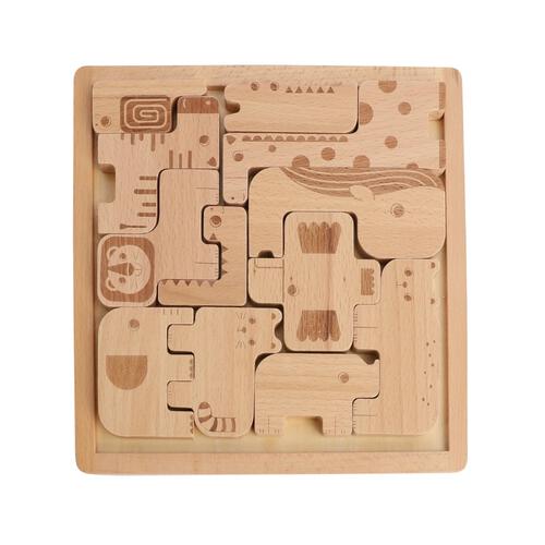 木製アニマルくみかえパズル 12ピース トイザらス限定