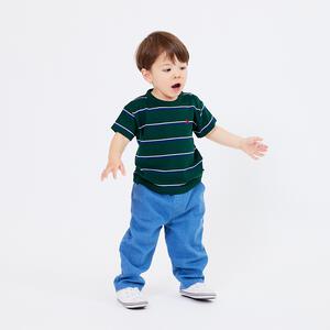 POLO BCS 鹿の子マルチボーダー半袖Ｔシャツ グリーン&times;80cm ベビーザらス限定 赤ちゃん 出産準備 出産祝い ベビー服 子供服