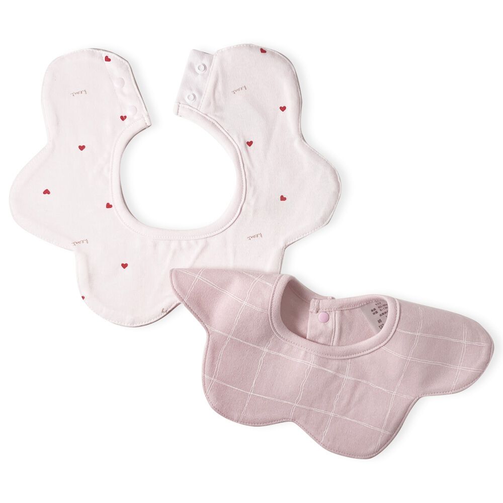 360度スタイ2枚組 ハート柄 | Babies