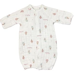 新生児2WAYドレス 多重ガーゼ アイスクリーム(ホワイト×50-70cm) ベビーザらス限定