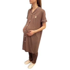 POLO BCS  半袖テーラーパジャマ ストレッチ天竺 ベア刺繍