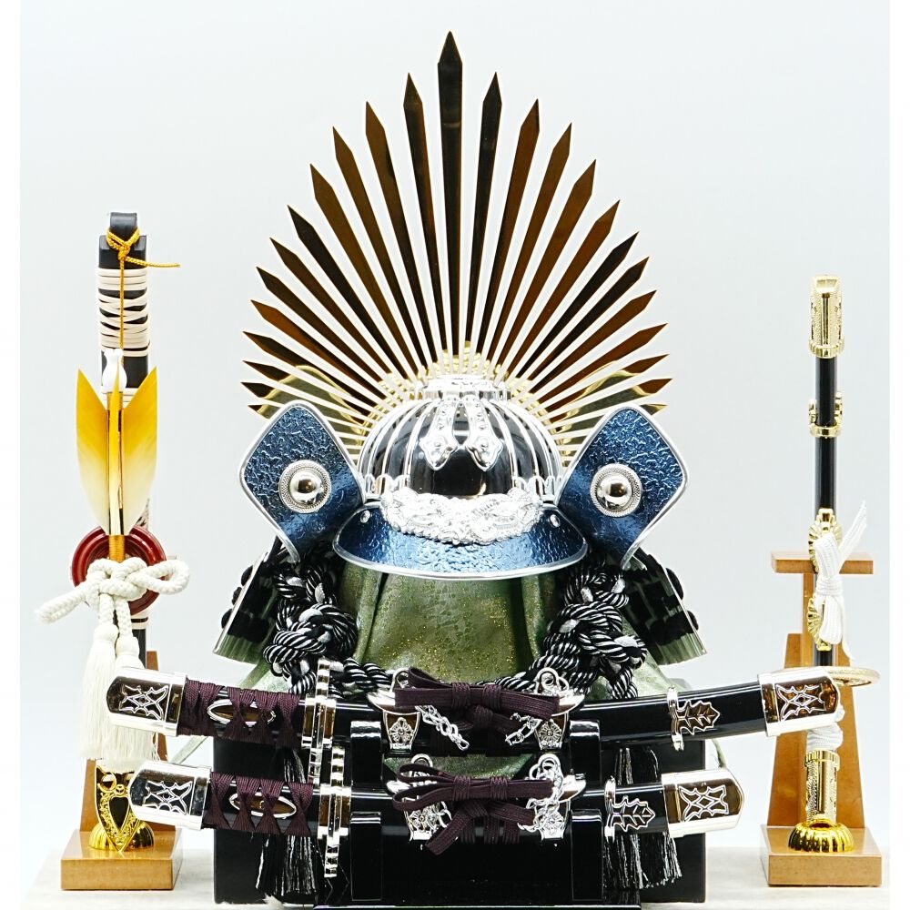 五月人形】兜ケース飾り「豊臣秀吉ベージュ塗アクリル」（538310