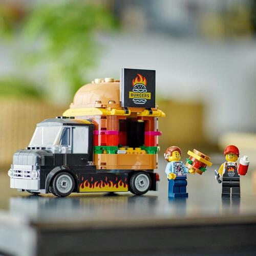 レゴ LEGO シティ バーガートラック 60404｜おもちゃ 玩具 誕生日 プレゼント ブロック 知育 5歳 6歳 7歳 はたらくくるま 働く車 ごっこ遊び 車 ミニカー