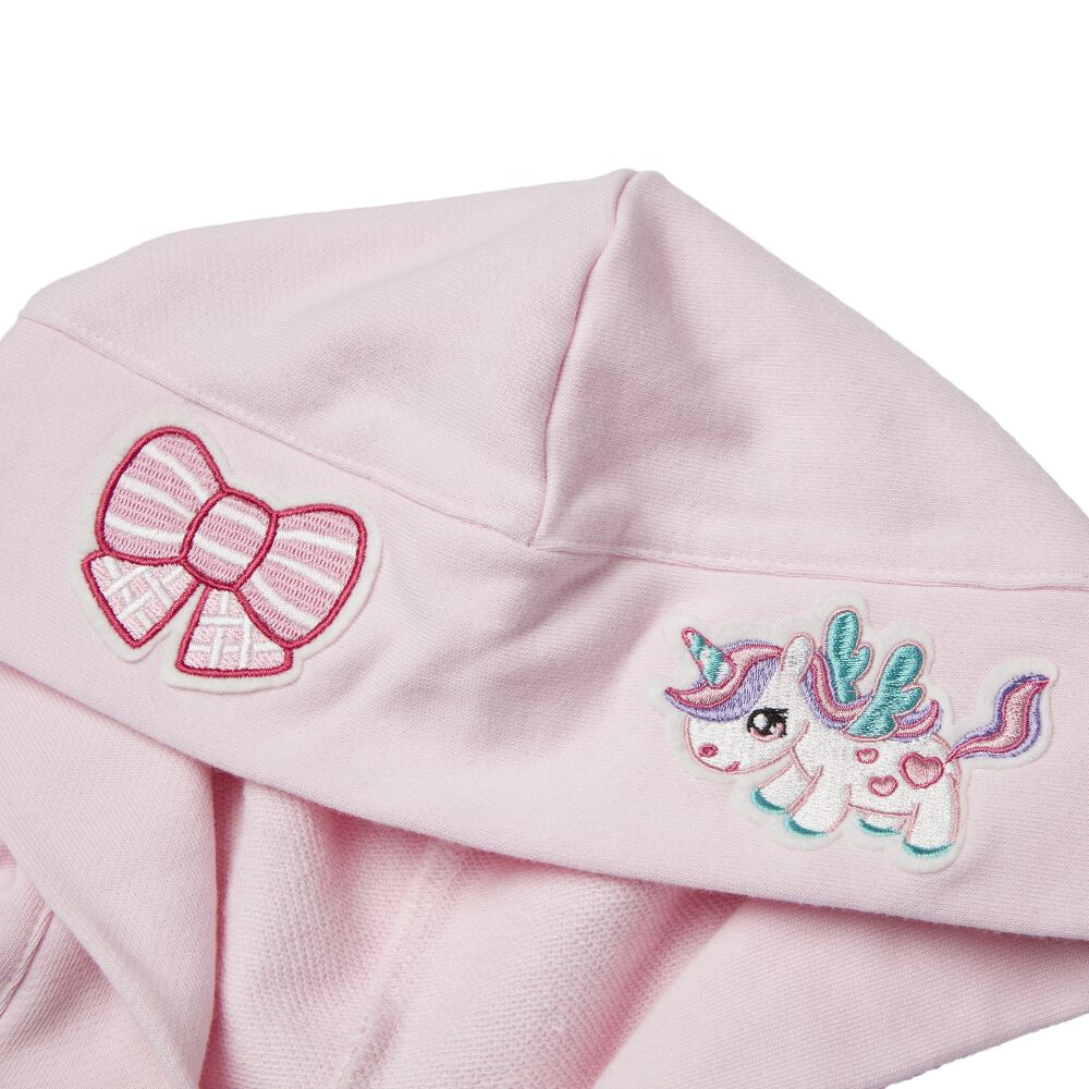 ティニピン×しなこ】パーカー 長袖フード付き 裏毛 ピンク×120cm