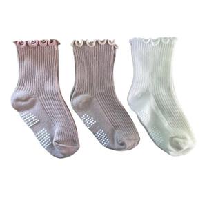 3Pリブメローロークルーソックス 9-15cm