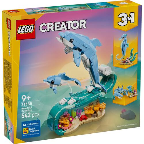 レゴ LEGO クリエイター キラキライルカの波ダンス 31385｜おもちゃ 玩具 誕生日 プレゼント ブロック 9歳 10歳 11歳
