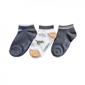 3Pショートソックス 恐竜 13-18cm