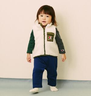 Champion チャンピオン ボアベスト ナチュラル×90cmベビーザらス限定