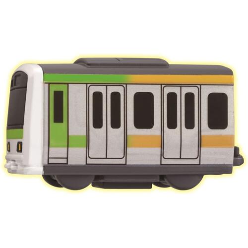 おふろDEミニカー E5系新幹線はやぶさ (グリーン/ホワイト)・E231系500番台 山手線/総武線 (シルバー/グリーン)【種類ランダム】