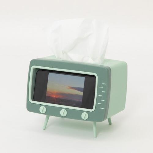 スマホスタンド付きティッシュケース(グリーン) トイザらス限定