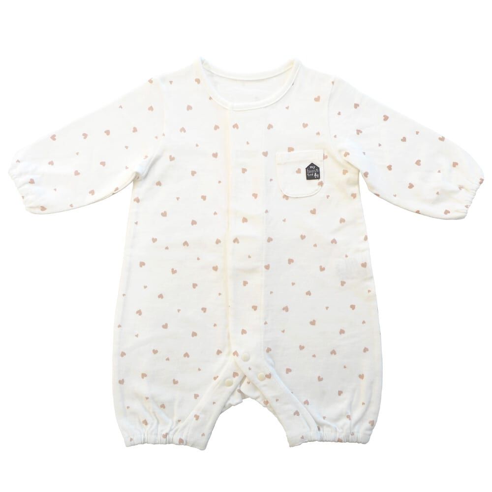 ワンタッチロンパース ハート(ハート×60-70cm) ベビーザらス限定