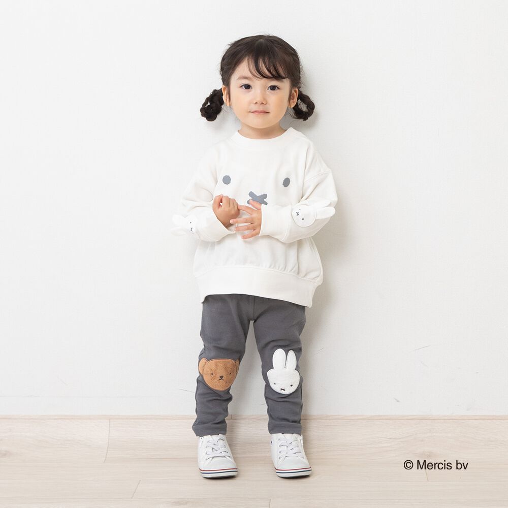ミッフィーアップリケレギンス グレー×80cm ベビーザらス限定 | Babies