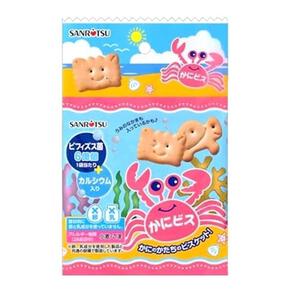 かにビス 4パック カニ型ビスケット 卵・乳不使用 お菓子