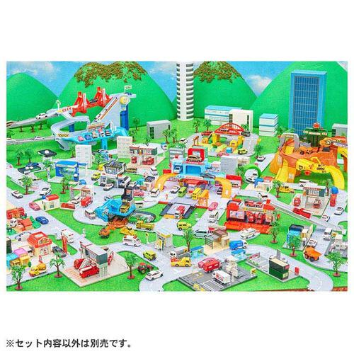 トミカビークルタウン ビッグに変形 2階だてバスロータリー（トミカ付き）