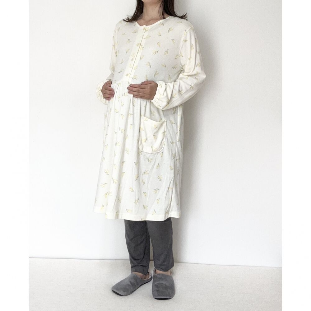 Petit jouet for maternity プティジョエット 長袖ウエスト切替