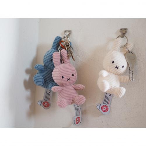 ボントントイズ ミッフィー コーデュロイ キーチェーン (ホワイト×FREE)