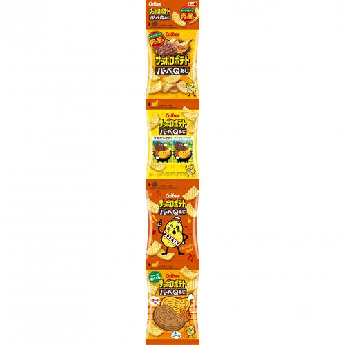 サッポロポテト バーベQ味ミニ 4連 9g×4 お菓子 おやつ カルビー じゃがいも スナック菓子 BBQ バーベキュー味 小分け