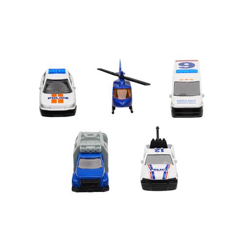 ダイキャストカー 5パック ポリスカーセット トイザらス限定 クリスマスプレゼント 3歳 4歳 5歳