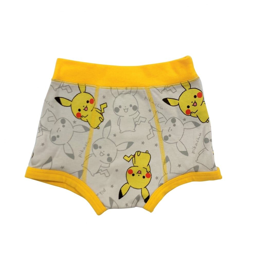 monpoke モンポケ 3枚組ボクサーパンツ 総柄×ワンポイント