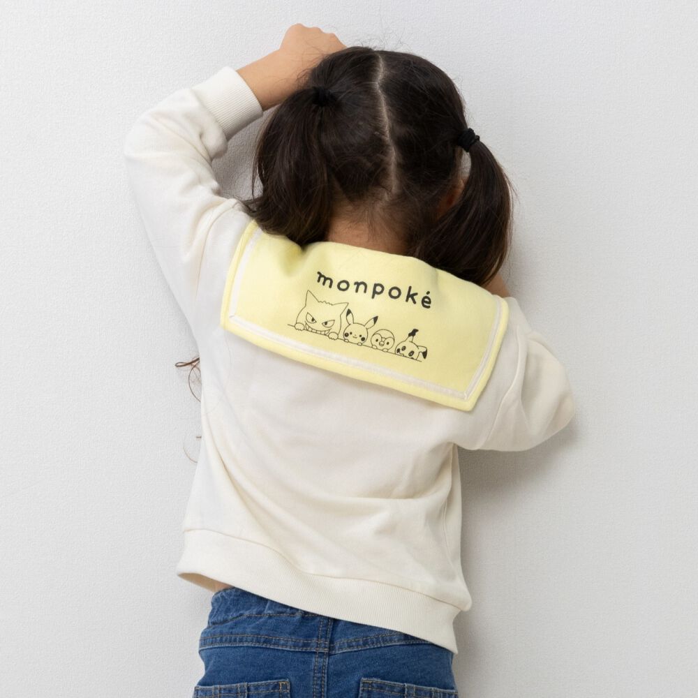 monpoke モンポケ トレーナー 衿付き ピカチュウ ナチュラル×110cm