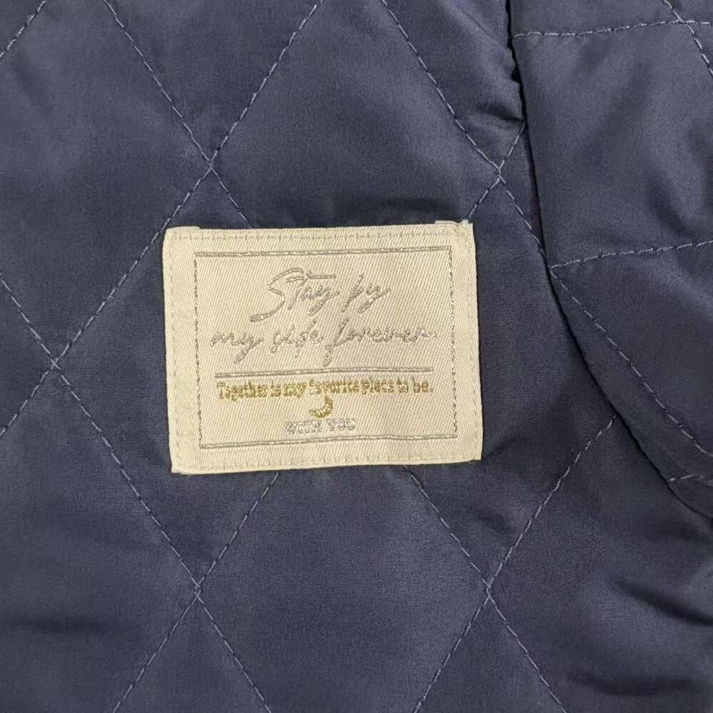 ジャンプスーツ くまみみ ダイヤキルト柄 ネイビー×80cm ベビーザらス