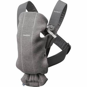 BabyBjorn ベビービョルン  ベビーキャリア MINI 3Dジャージー（ダークグレー） 抱っこ紐 対面抱っこ 前向き抱っこ 新生児～1歳頃まで メーカー直送品