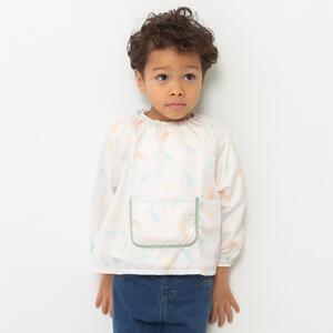 スモック 恐竜 ベージュx90cm