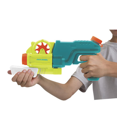 ウォーターウォリアー アクアホイール 350ml 飛距離7ｍ【種類ランダム】水鉄砲 水遊び トイザらス限定