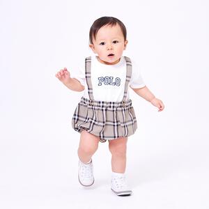 POLO BCS 半袖ボディスーツ サロペット風 ベージュ&times;70cm  ベビーザらス限定 赤ちゃん 出産準備 出産祝い ベビー服 子供服