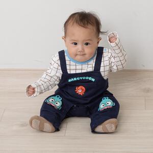 SANRIO サンリオ ハンギョドン 長袖レイヤードフウカバーオール ベージュ×70-80cm ベビーザらス限定