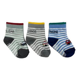 3P働く車ロークルーソックス 9-15cm