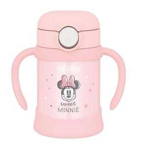 まほうびんのベビーストローマグ 250ml (パステルピンク ディズニー ミニー柄)