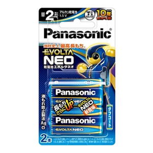 パナソニック 乾電池 エボルタNEO 単2形 2本パック