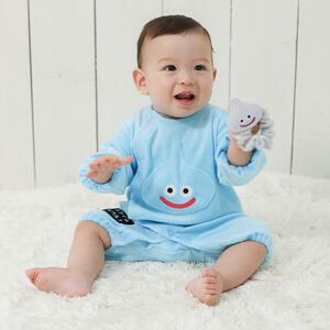 ドラクエベビー＆キッズ フィットオール ベロア メタルスライムのラトル付き(ブルー×60-70cm) ベビーザらス限定