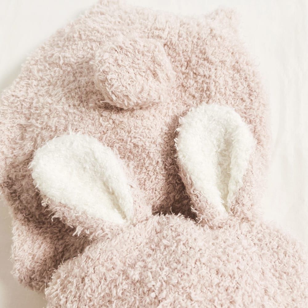 帽子付きブルマセット ボア うさぎ(ピンク×50-70cm) ベビーザらス限定