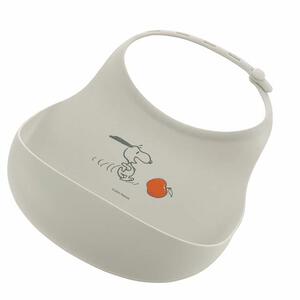 Richell リッチェル ピーナッツコレクション 食べこぼしキャッチしやすいお食事スタイFS (ライトグレー) ベビーザらス限定