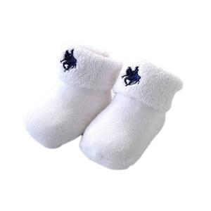 POLO BCS 1P 新生児ソックス パイル カップ入り（ホワイト×7～9cm） ベビーザらス限定