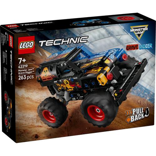 レゴ LEGO テクニック Monster Jam(TM) Grave Digger(TM) ファイヤー＆アイス プルバック 42219｜おもちゃ 玩具 誕生日 プレゼント ブロック 7歳 8歳 9歳