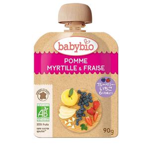 babybio ベビービオ アップル・ブルーベリー・ストロベリー 【有機食材 ベビースムージー 離乳食 ベビーフード】【6ヶ月～】