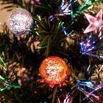 クリスマスツリー 100cm 小さく分割ファイバーツリー LED おしゃれ 北欧 簡単収納 トイザらス限定