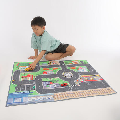 フェルトプレイマット＆ミニカーセット トイザらス限定  3歳 4歳 5歳